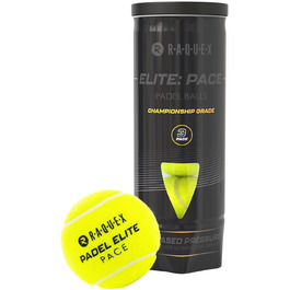 М'ячі для падел-тенісу Raquex Elite – упаковка з 3 шт. – 2 швидкості – Elite Pace Padel Pro