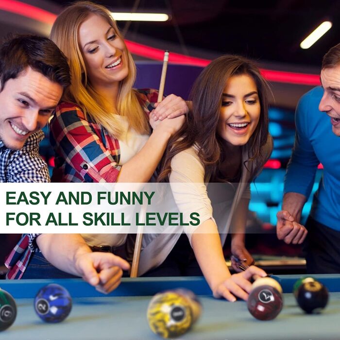 Набір куль для більярду, 16 куль, мармур, віхревий стиль, темний мармур