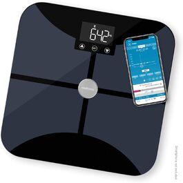 Medisana BS 652 – розумна вага-аналізатор до 180 кг з Wi-Fi/Bluetooth, для вимірювання жиру, води, м'язової та кісткової маси, сумісна з додатком VitaDock+