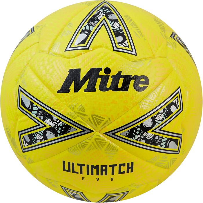 Футбольний м'яч Mitre Ultimatch, покращений контроль, підвищена зносостійкість, висока точність