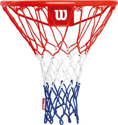 Баскетбольний щит Wilson NBA для вулиці, настінний, з кільцем 45 см, сіткою в кольорах NBA та комплектом кріплень
