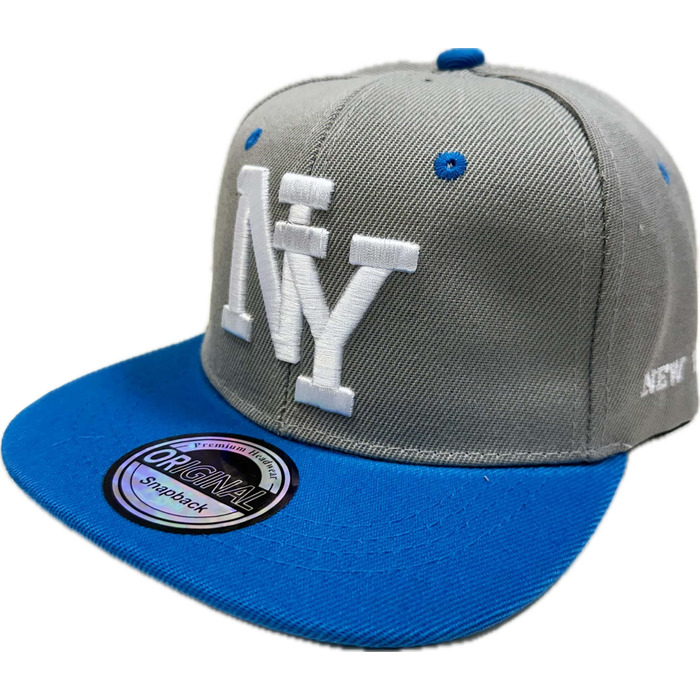Дитяча кепка SNAPBACK USA J26 для підлітків, спортивна, кольори: блакитний, сірий
