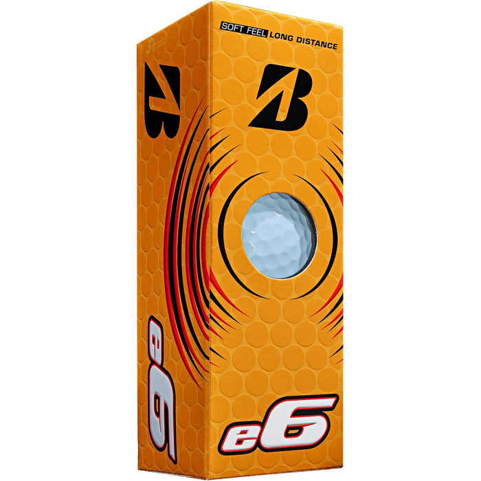 Гольф-м'ячі Bridgestone e6 2023, білі, 12 шт.
