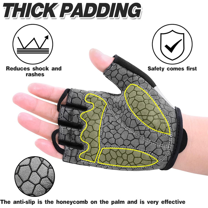 Велосипедні рукавички чоловічі літні напівпальцеві MTB, рукавички для гірського велосипеда/шосе, велосипедні рукавички для відпочинку чоловічі та жіночі, дихаючі, неслизькі, амортизуючі, білі XXL