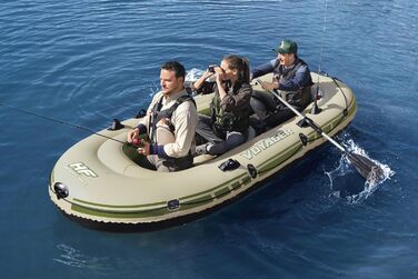 Надувний човен Bestway Hydro-Force Voyager 500 для 3 осіб, 348×141×48 см, комплект