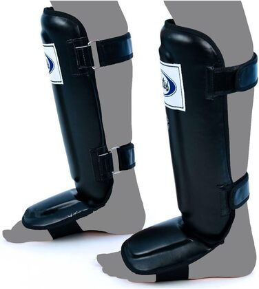 Захисні щитки Fairtex для гомілки та стопи, чорні, розмір M