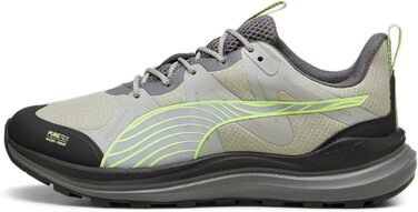 Кросівки для бігу PUMA Reflect Lite Trail PTX - унісекс, сірий/чорний/яблучно-зелений (42 EU)