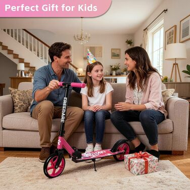 Самокат FREEDARE Cityroller для дітей та дорослих, складаний, колеса 200 мм, до 100 кг, рожевий