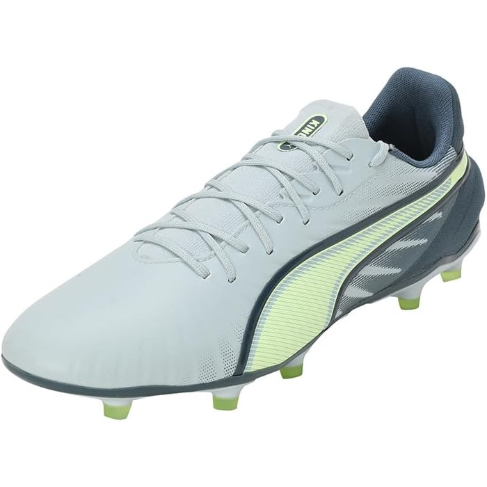 Футбольне взуття PUMA King Match Fg/Ag (41 EU) – унісекс, кольори: Frosted Dew, Fizzy Apple, Gray Skies
