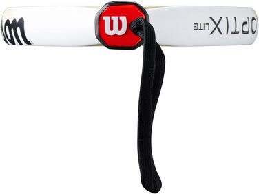 Ракетка для падел Wilson Optix V2 Lite (Біла) - Легка, для початківців, з скловолокном, 45.9x27.6x8.3 см