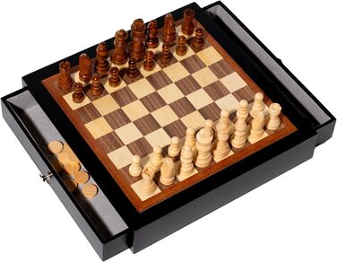Настільна гра Шахи та Шашки дерев'яні, Schach und Dame, fd11555