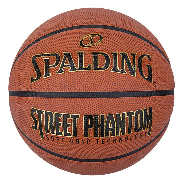 Баскетбольний м'яч Spalding Street Phantom, розмір 7, гумовий для вулиці (Outdoor), помаранчевий