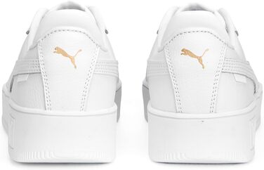 Жіночі кросівки PUMA Carina Street, білі з золотистими деталями, розмір 40 EU