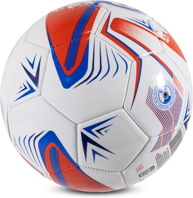 Офіційний ліцензований футбольний м'яч Hy-Pro FWC26 5 розміру для тренувань – ЧС 2026, дизайн Turbine White/Red