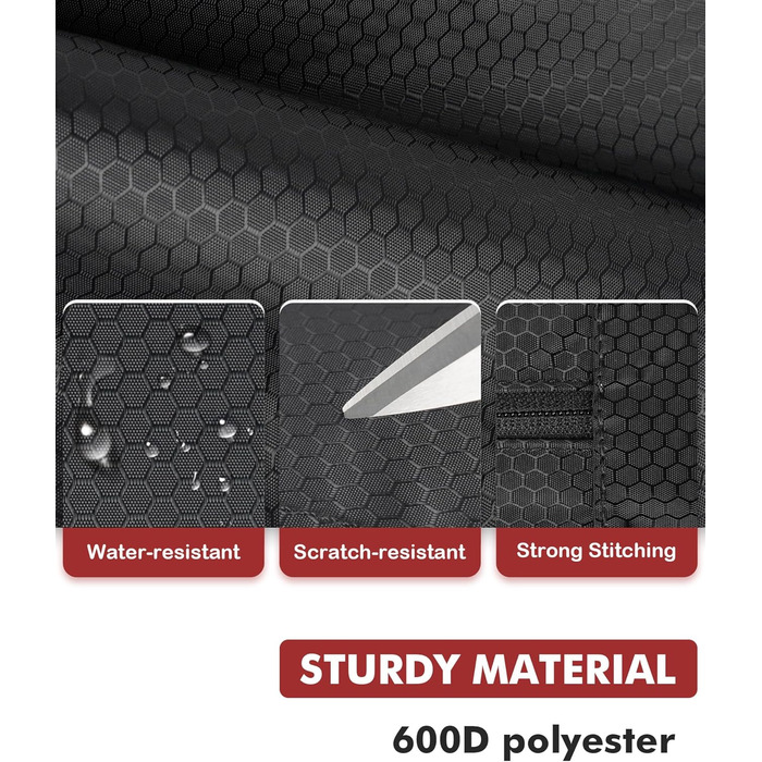 Чохол для більярдної ку́ли, 4x5, для 4 баттів та 5 штиків, м'яко стьобаний, з регульованим плечовим ременем (Червоний/Чорний)