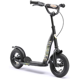 Дитячий самокат STAR SCOOTER з надувними колесами 10 дюймів для хлопчиків і дівчат від 4 років, класичний, безпечний, тестування без ризику
