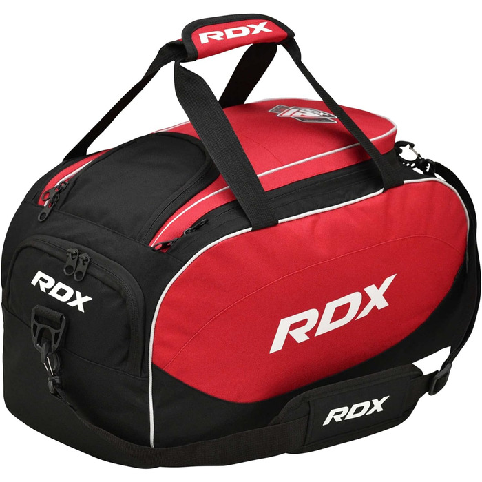 Універсальна спортивна сумка RDX з відділенням для взуття, для жінок і чоловіків, для тренувань, фітнесу, MMA, плавання, походів, рюкзак, через плече, ручна поклажа, червона