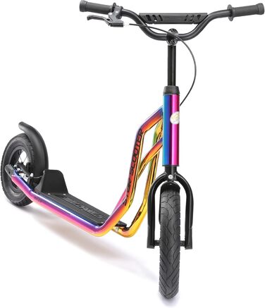 Дитячий самокат STAR SCOOTER з надувними колесами 12/10 дюймів, для міста, від 6-7 років