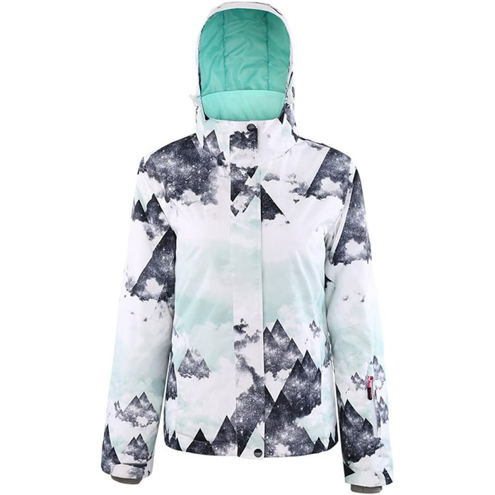 Водонепроникний та вітронепроникний жіночий комплект для катання на лижах та сноуборді, теплий зимовий костюм для туризму та активного відпочинку (оранжево-чорний, білий з рожевим)