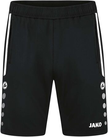 Чоловічі тренувальні шорти JAKO Around (3XL, чорні) для спорту та фітнесу