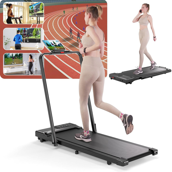 Складана бігова доріжка Walking Pad для дому до 136 кг з керуванням через додаток, підстільна бігова доріжка з режимом багатокористувацьких забігів
