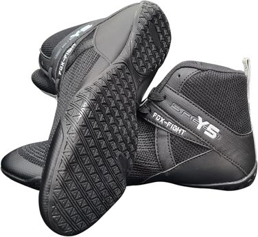 FOX-FIGHT Y5: Боксерські та спортивні кросівки для боротьби, фітнесу та бодібілдингу (39 EU, Чорний, Сірий)