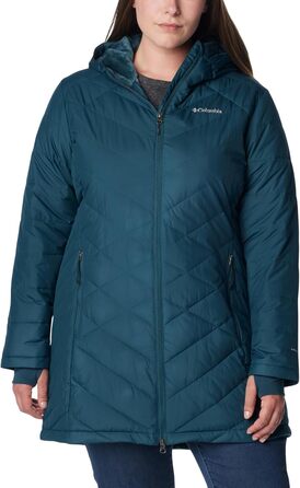Жіноча зимова подовжена куртка з капюшоном Columbia First Generation Heavenly Long Hooded Jacket, колір Night Wave, розмір S