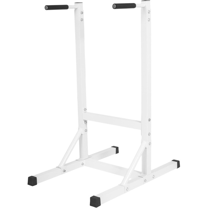 Станція для віджимань GORILLA SPORTS®, 98x65x125 см, до 150 кг, сталевий турнік, м'які ручки, чорна або біла, для фітнесу, паралети, бруси