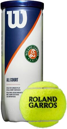 Тенісний м'яч Wilson Roland Garros 4 шт. (жовтий) - офіційний м'яч Відкритого чемпіонату Франції