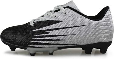 Футбольні бутси Hawkwell для дітей на тверду поверхню, чорно-срібні, 27 EU