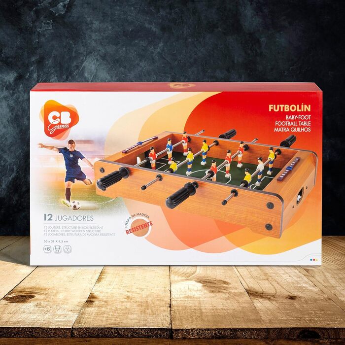 Настільний футбол COLORBABY CBGames з дерева, 51x30x11 см, дитячий кікер