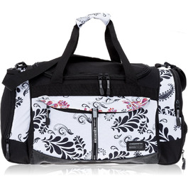 Спортивна сумка ALESSANDRO/ELEPHANT Mate 55 см 45 л, білий пейслі, для фітнесу та подорожей