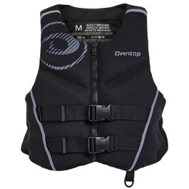 Спасальний жилет Owntop для дорослих XL | Легкий неопреновий жилет | Подвійний захист, для риболовлі, каякінгу, водних видів спорту сірий