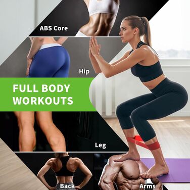 Набір фітнес-гумок 5 шт., гумки для фітнесу з 5 рівнями опору, гумки для фітнесу, йоги, пілатесу та силових тренувань