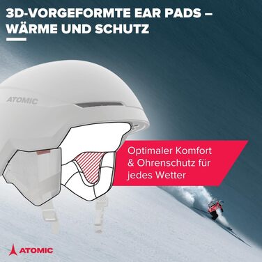 Шолом Atomic Revent Lite для гірськолижного спорту та сноубордингу, блакитно-сірий, 55-59