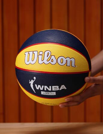 Баскетбольний м'яч Wilson WNBA Team Tribute Indiana Fever, офіційний жіночий, розмір 6 (72 см)