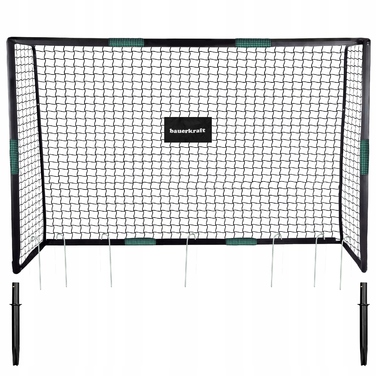 Велика тренувальна футбольна брама з сіткою, 300x200x120 см
