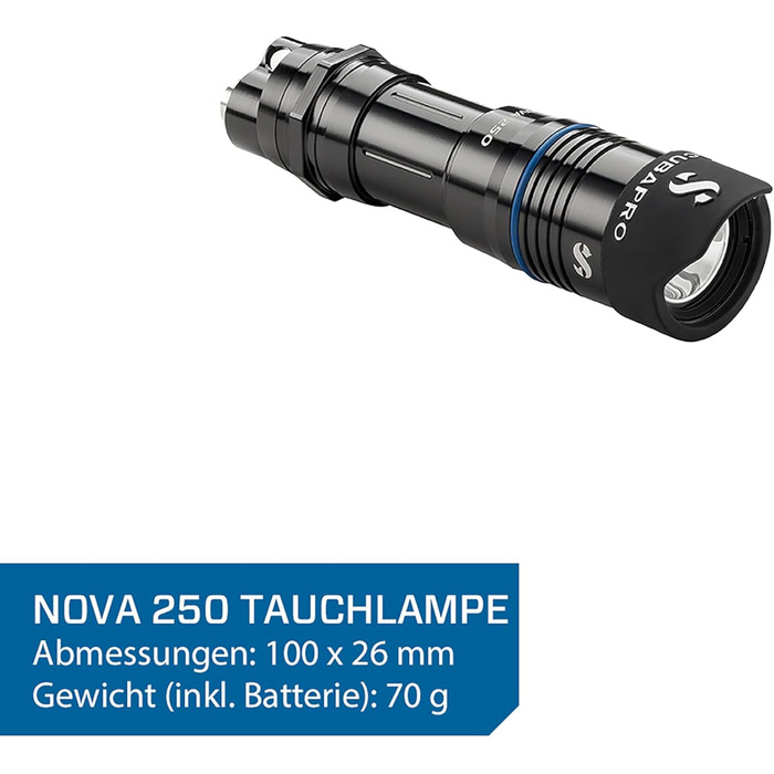 Ліхтар підводний SCUBAPRO Nova 250 для дайвінгу