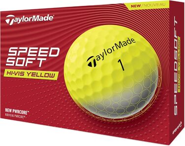 Гольф-м'яч TaylorMade Tm24 Speedsoft білий/блакитний (12 шт., жовтий)