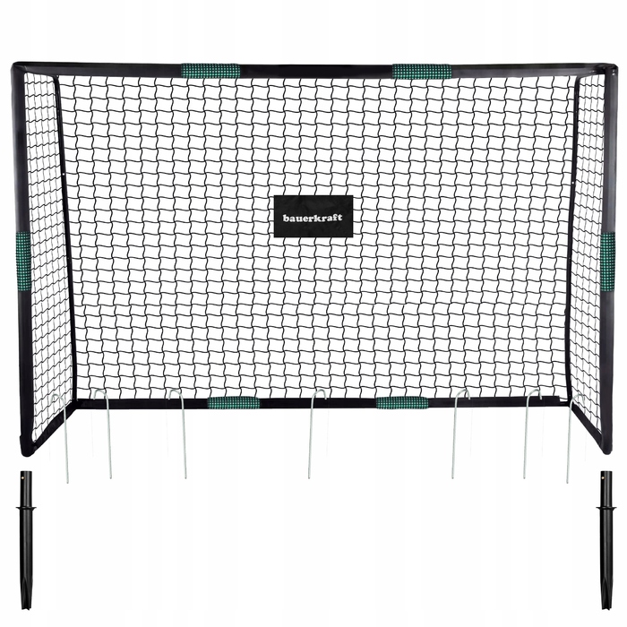Велика тренувальна футбольна брама з сіткою, 300x200x120 см