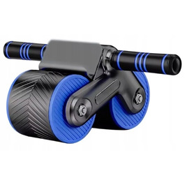 Ролик для преса AB Roller — тренажер для м'язів живота з функцією відскоку та килимком