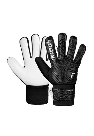 Воротарські рукавиці Reusch Attrakt Starter Solid Junior (Чорні, Розмір 4) для дітей та підлітків - для футболу в будь-яку погоду