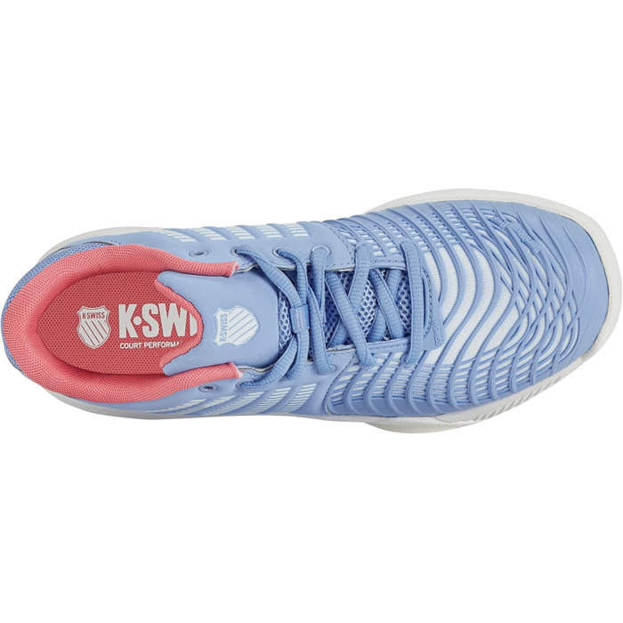 Жіноче кросівки K-Swiss Express Light 3 для тенісу на килимі, 39 EU, Open Air, білий/полуниця-лайм