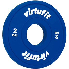Олімпійський фракційний диск VirtuFit 2 кг, синій, для штанги
