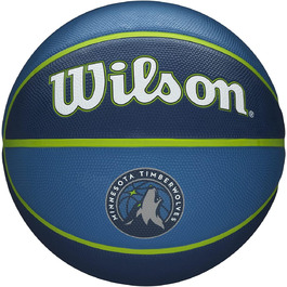 Баскетбольний м'яч Wilson NBA Team Tribute для дорослих, універсальний