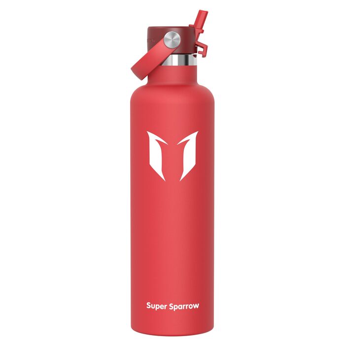 Термофляга Super Sparrow FlipFlow 1.2л сталева з соломинкою, BPA-free - для спорту, подорожей, школи, активного відпочинку (C-Lava)