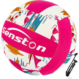Волейбольний м'яч Senston для пляжу та саду - вологостійкий, м'який доторк, рожевий