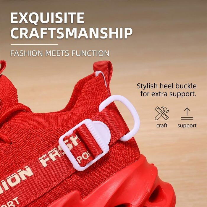 Кросівки чоловічі та жіночі спортивні для бігу та фітнесу Turnschuhe G133 Red (41 EU)