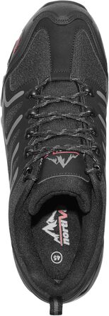 Чоловічі водонепроникні трекінгові черевики NORTIV 48 EU (широкі) - чорний, темно-сірий