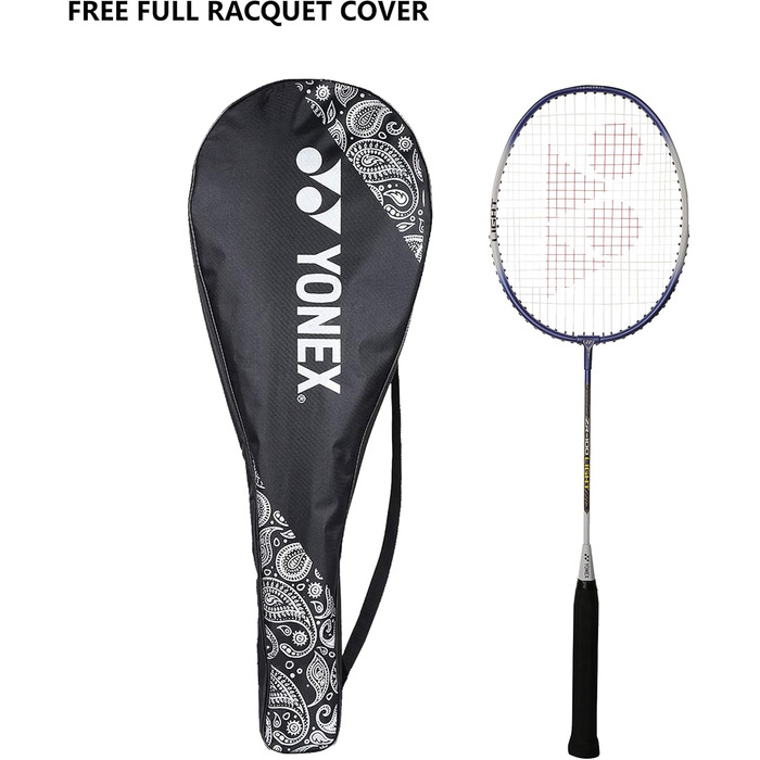 Yonex ZR 100 Легкі алюмінієві бадмінтонні ракетки з чохлом, набір 2 шт., вироблено в Індії